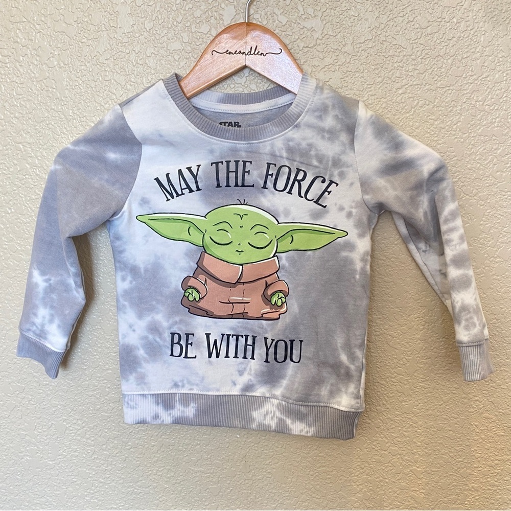 Star Wars baby yoda tie dye sweatshirt grogu size 5‎
